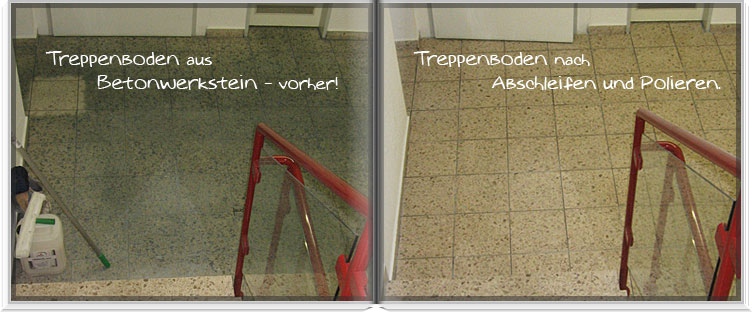 Treppenboden Betonsteinwerk